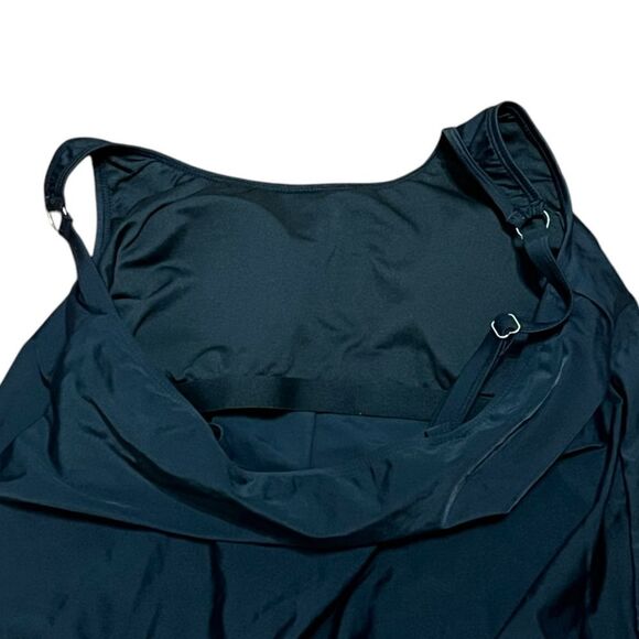 Yonique Black Swim Tankini with Elastic Hem - Picture 8 of 8